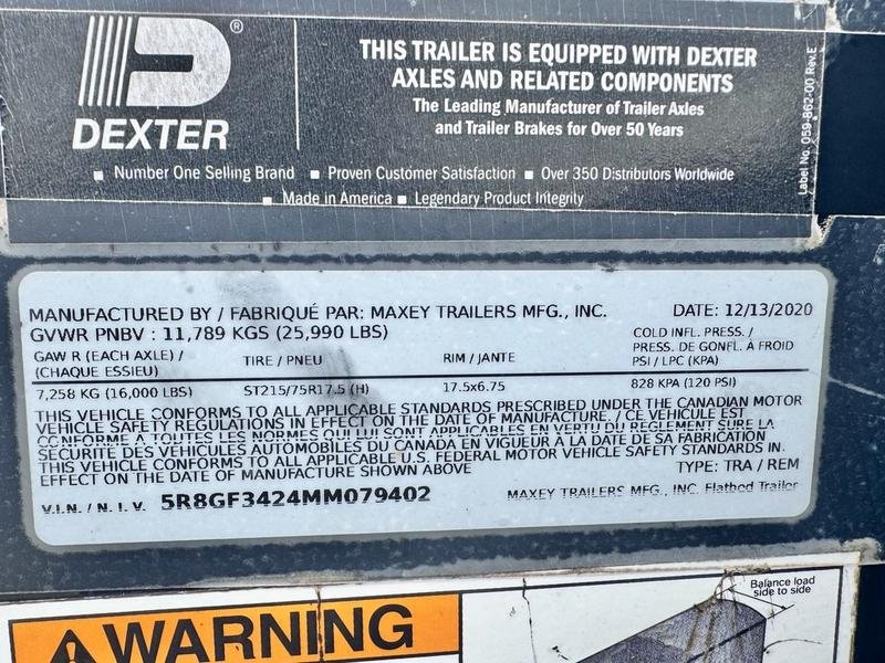 2021 Maxx-D Trailers LHX10234 102" X 34' 40K (Rated at 25.9k) Flatbed Gooseneck W/ MAXX Ramps - Image 27