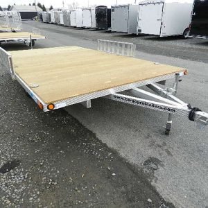 Cargo Pro 8 x 14 Aluminum (3) Place ATV Trailer - Aluminum Ramps