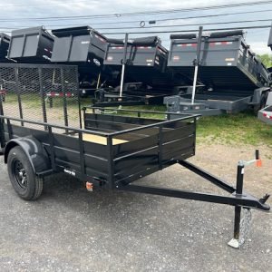 Carry-On 5x8 Landscape Utility Trailer - Steel Sides