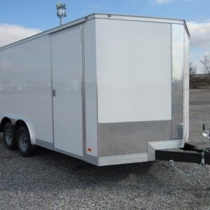 Covered Wagon 8.5'x16' Enclosed Car Trailer — Ramp Door