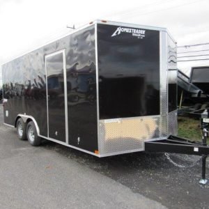 Homesteader 8.5 x 18 V-Nose Enclosed Car Hauler - Extended Tongue