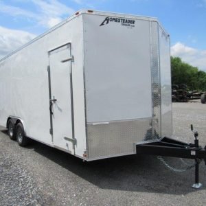 Homesteader 8.5 x 20 V-Nose Enclosed Car Hauler - 6" Added Height