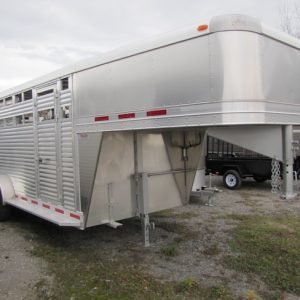 2023 Adams Trailers 16′ All Aluminum Stock Trailer