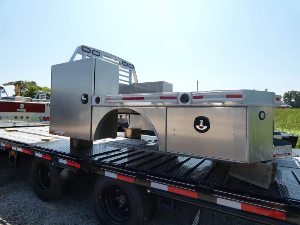 Martin SBV 98"x 112" Skirted Aluminum Flatbed Truck Bed Stock #241100 - Spencer Trailers