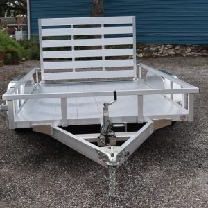 SOLD 2025 7x12 Aluminum Tube Top Utility Trailer – 7K Tandem Axle, Extruded Floor Upgrade