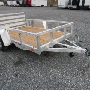 Sport Haven 5×8 Aluminum Utility Trailer - Bi-Fold Ramp Gate