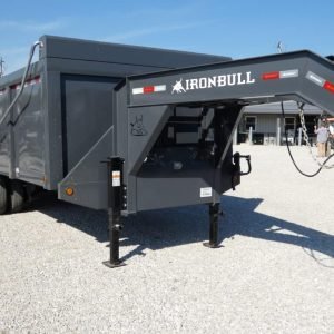 USED 2025 Norstar Ironbull 8'x 20' 24.9k Gooseneck Dump Trailer Stock #905247 - Spencer Trailers